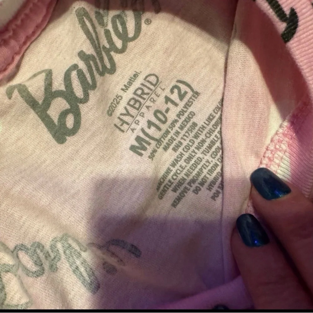Girls Barbie tee 10/12 NEW